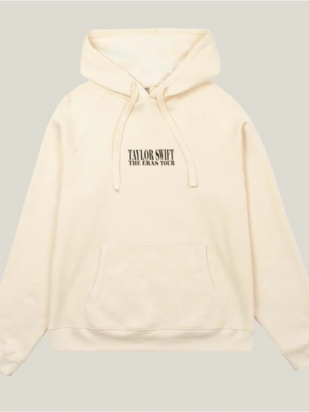 TAYLOR SWIFT THE ERAS TOUR II BEIGE Hoodie Sweater Large Official Merchandise